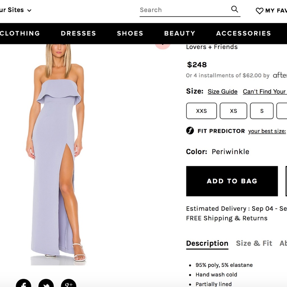 lilac gown